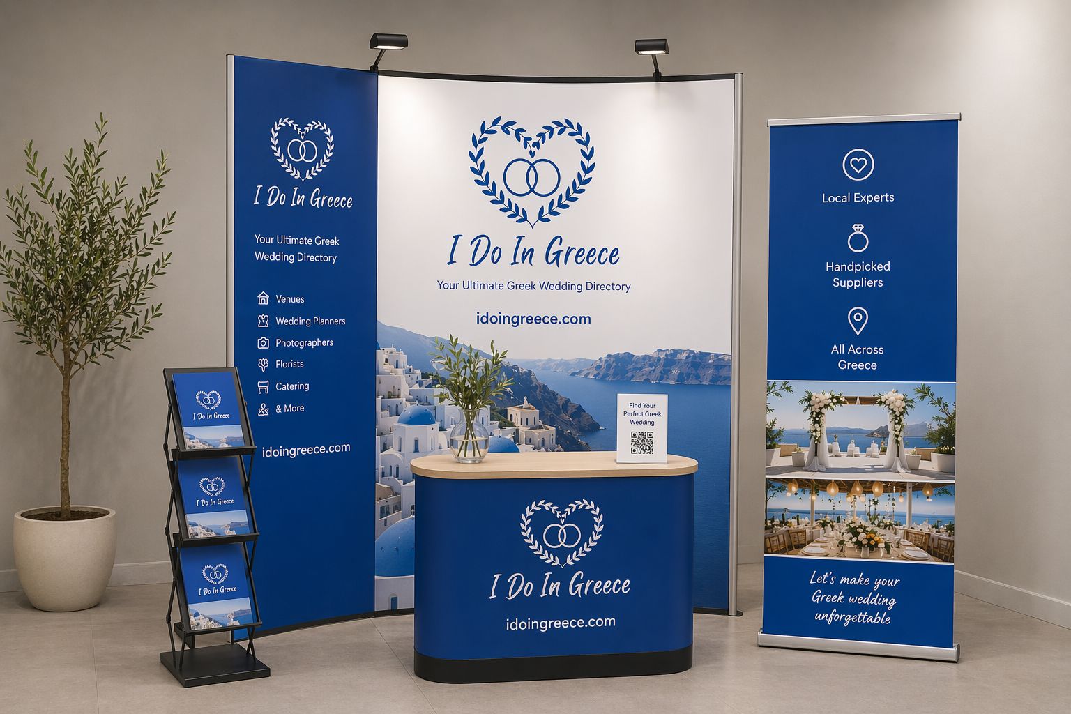Exhibition stand at a wedding show