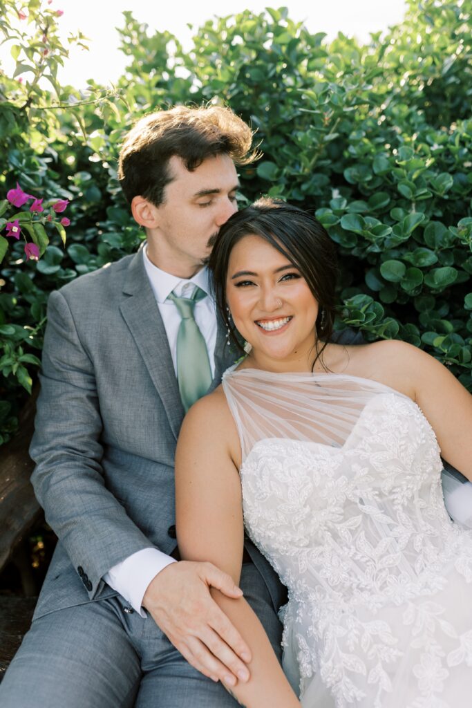 Mia and Dylan wedding portrait in Crete