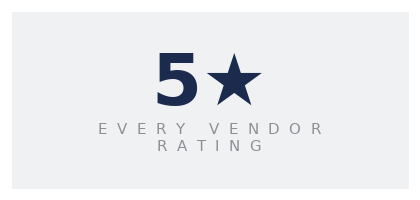 Five star wedding experience
